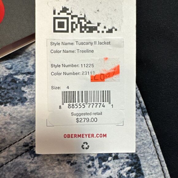 Obermeyer Tuscany II Jacket Women's Winter Jacket, Treeline, Size 4 New - Picture 6 of 9